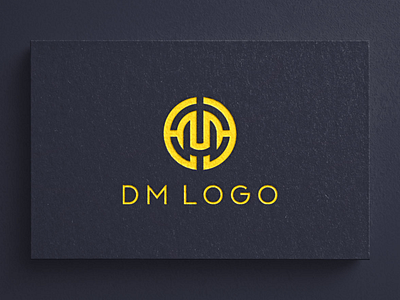 DM logo design app branding design icon illustration logo typography ui ux vector
