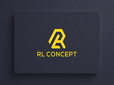 RL concept app branding design icon illustration logo typography ui ux vector