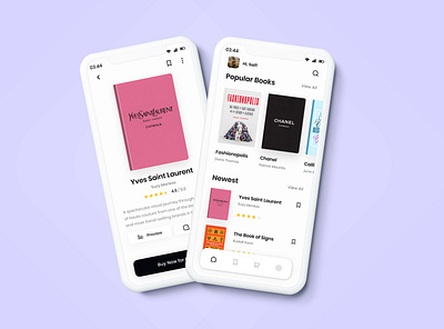 Bookstore Mobile App app bookapp bookshop bookstore creative minimalist ui design simpleui ui ux