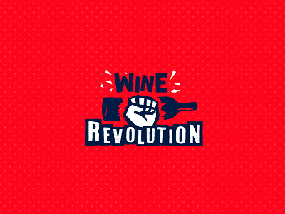 Wine Revolution Logo argentina bottle brand branding break design identity logo mendoza revolution wine wine bottle wine logo wine revolution