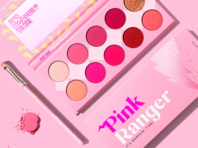 Pink Ranger Eyeshadows brand cosmetic eyes eyeshadows identity make up makeup morphing palettes pink power rangers