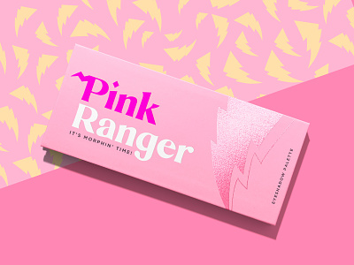 Pink Ranger Eyeshadows brand branding eyeshadows identity makeup makeup artist packaging palettes power ranger
