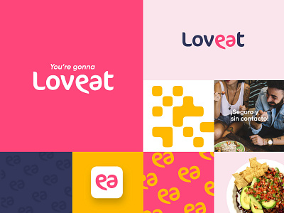 Loveat App brand brand branding eat eating heart identity logo love qr qr code restaurant ui website