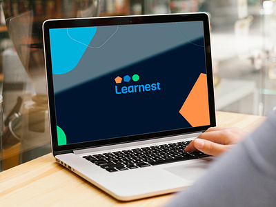 Learnest brand branding design e learning education elearning identity learn logo shapes technology website