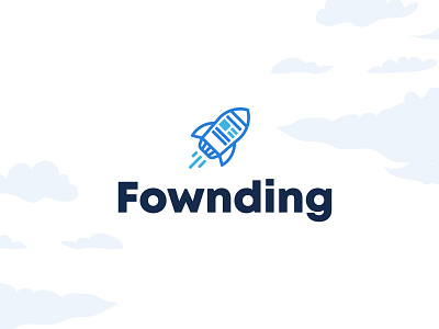 Fownding branding argentina brand branding comet crowdfunding design founding identity logo mendoza project rocket