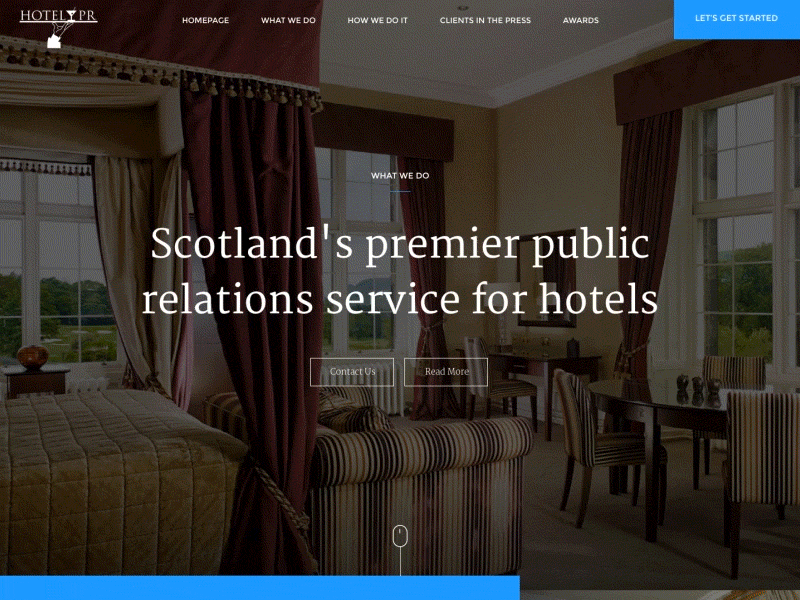 Hotel-Pr Homepage design digital web