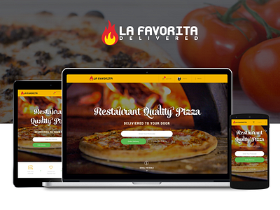 La Favorita - Homepage Design design digital e commerce food order pizza web