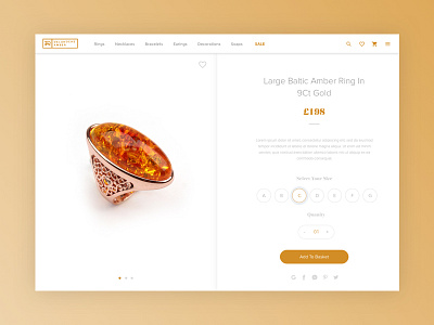 E-commerce Product Page amber design digital digital impact e commerce glasgow product page web