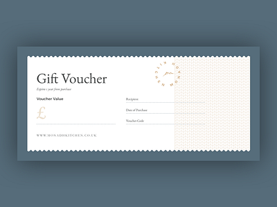 Monadh Gift Voucher Template