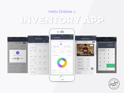Dribble First Creative - Inventory App app cool first hello dribble screen inventory ios love mobile ui ux