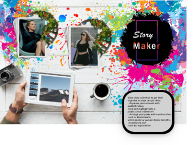 Story Maker, Story Editor, Story Template & Art animation graphic design