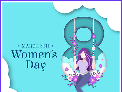 Happy women's Day graphic design