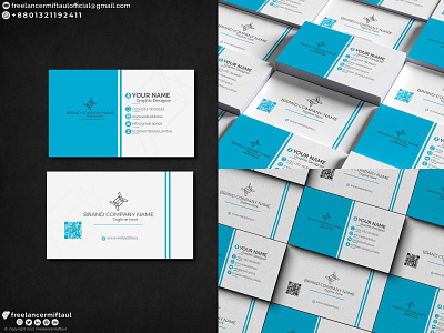 Minimal Business Card Design adobe illustrator business card design card design design graphic design modern card design
