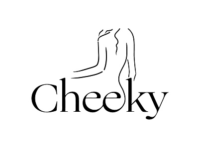 Cheeky cheeky curves illustration logos