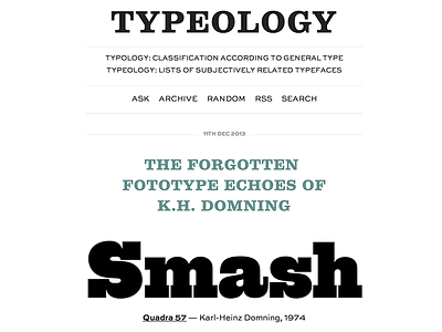 Typeology (version 0.1) blog fonts tumblr type typography