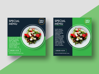 Social Media Banner Design For Food Menu branding design graphic design illustration vector