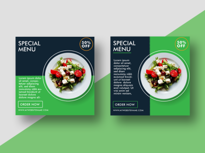 Social Media Banner Design For Food Menu