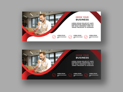 BUSINESS WEB BANNER branding design graphic design illustration vector