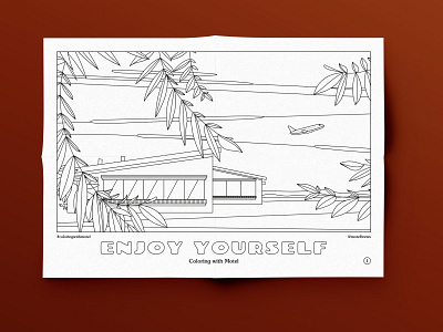 Coloring with Motel coloring coloring book craft beer design illustration stay home