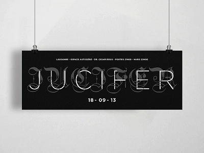 Jucifer's Poster fraktur music band poster