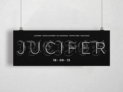 Jucifer's Poster fraktur music band poster