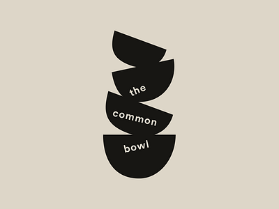 THE COMMON BOWL berlin bowl branding dinner series food graphic design logo pop up dinner