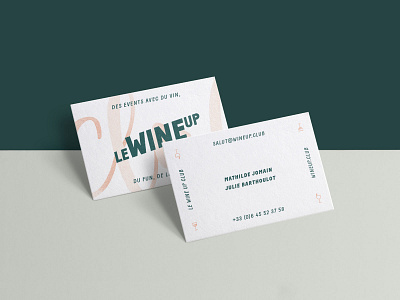 Lewineupclub branding businesscard graphic design wine