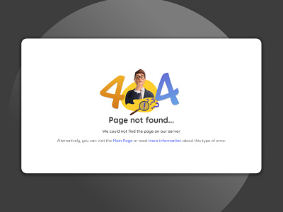 404 Page UI Design