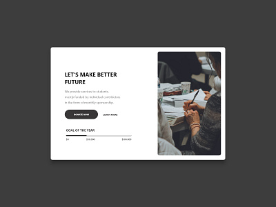 Crowdfunding Campaign card crowdfunding campaign design joise typography ui ux