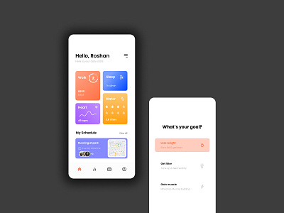 Workout Tracker app design joise mobile mp typography ui ux workout tracker
