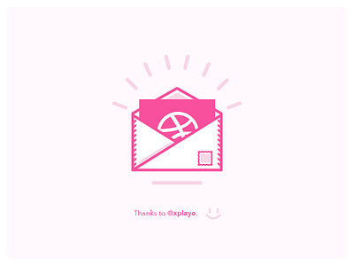 Thank you dribbble first shot invite thank you