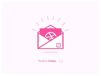 Thank you dribbble first shot invite thank you