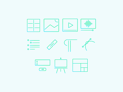 Html icons html icon icons illustration lines outline vector web