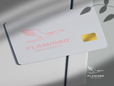 FLAMINGO REALESTATE SIMPLE LOGO DESIGEN INSPIRATION