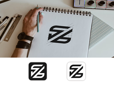 SB SIMPLE LOGO DESIGEN INSPIRATION app brahamb logo branding design elegant icon identity illustration logo monogram sb simple typography ui ux vector