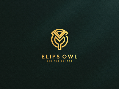 ELIPS OWL SIMPLE LOGO DESIGEN INSPIRATION