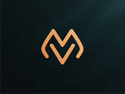 MV LOGO DESIGEN INSPIRATION brand branding clean design icon identity illustration initial logo mv simple typography vector