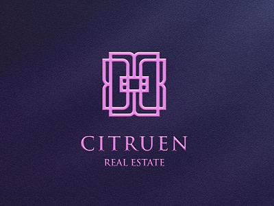 CITRUEN REAL ESTATE LOGO DESIGEN INSPIRATION brahamb logo branding contruction design home icon illustration logo modern realestate simple typography vector