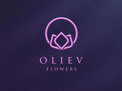 OLIEV FLOWERS LOGO DESIGEN INSPIRATION branding design flowers icon illustration logo modern oliev simple typography vector