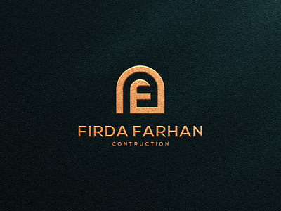 FIRDA FARHAN LOGO DESIGEN INSPIRATION branding clean contruction design farhan firda firdafarhan icon illustration logo modern simple typography vector