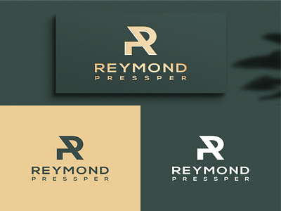 REYMOND PRESSPER LOGO DESIGEN INSPIRATION branding design gold graphic design green icon illustration logo pressper reymond typography ui ux vector