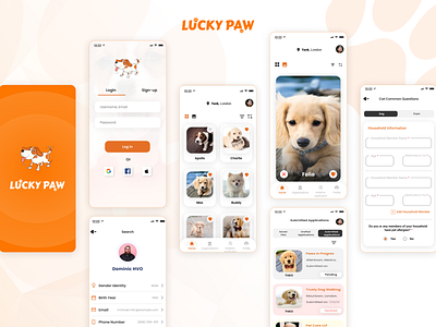 Adobe Pets App Design 3d adobe pets animals application cats design dog dogs figma icone illustration logo minimal motion graphics pets pets care petsshop product ui ux