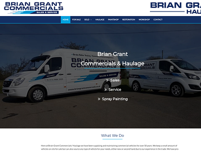 Brain Grant Commercials | Redesign | WordPress design redesign ui ux web website wordpress