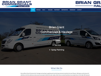 Brain Grant Commercials | Redesign | WordPress