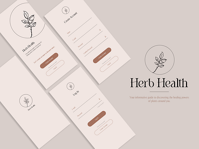 Daily UI - SignUp Page HerbHealth App