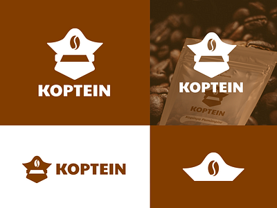 Modern Logo for Coffee Koptein branding design logo logo logo design monokrom logo simple logo vector