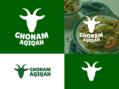 Modern Logo Ghonam Aqiqah design logo logo logo drsign logo monokrom logo simple vector