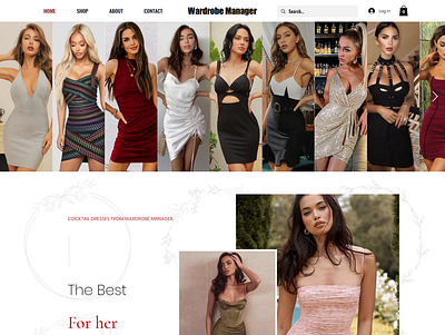 WARDROBE MANAGER ecommerce webdesign mobile friendly web design website