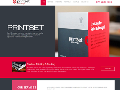 PRINTING COMPANY WEB DESIGN design graphic design mobile friendly printing company printing company website ui web design