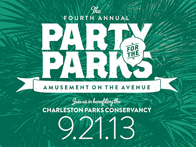 Party for the Parks 2013 invitation party for the parks poster